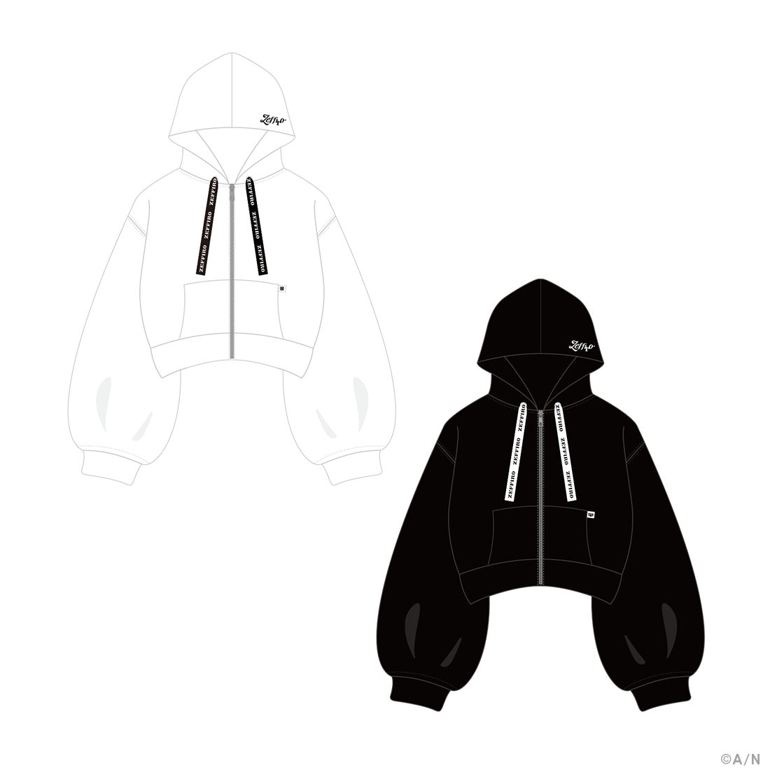 【NIJISANJI Elegant Mode Type:Kanato&Hibari】パーカー 【NIJISANJI Elegant Mode Type:Kanato&Hibari】パーカー blackの公式画像