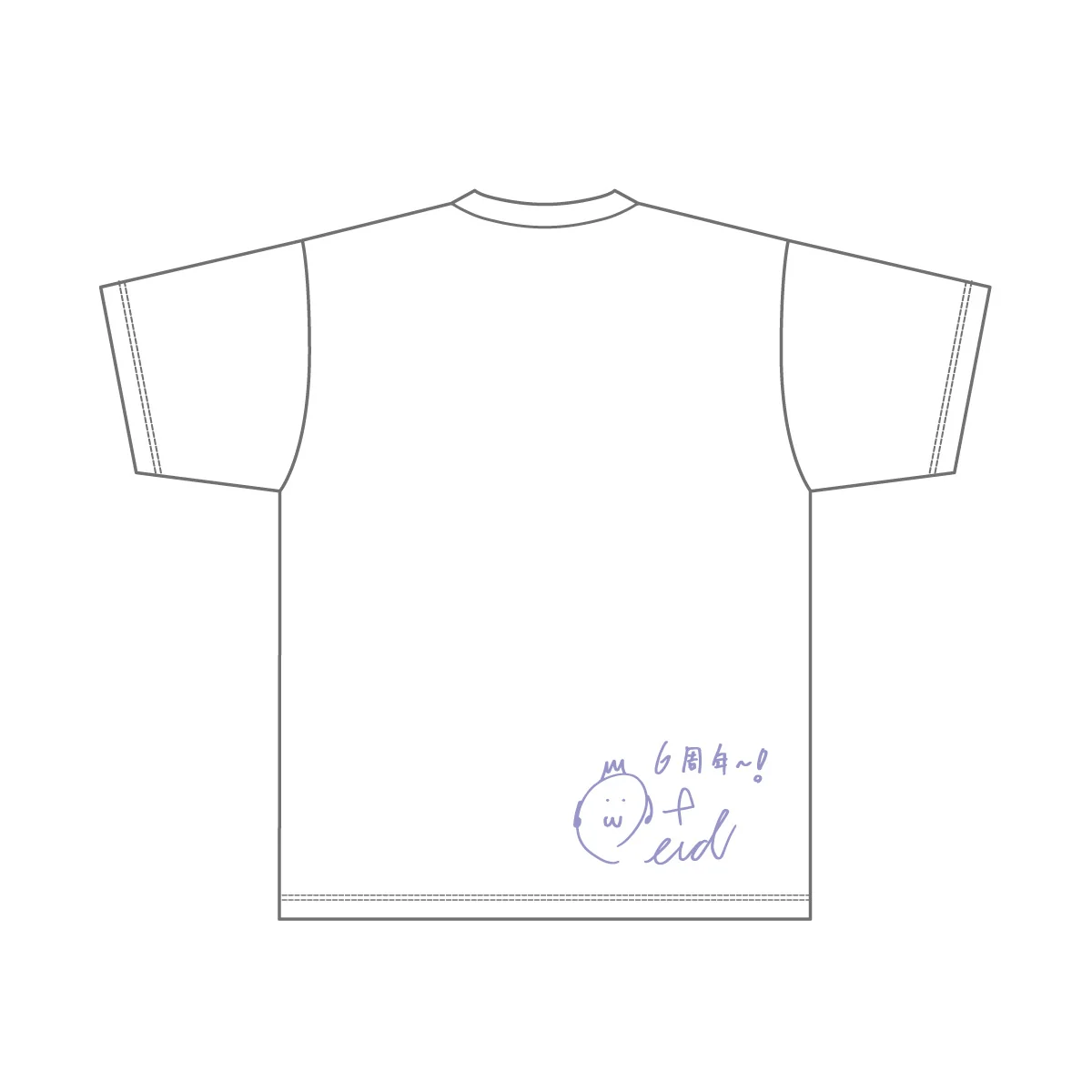 【白雪レイド】 6周年記念 れいーどの麻雀Tシャツの商品画像