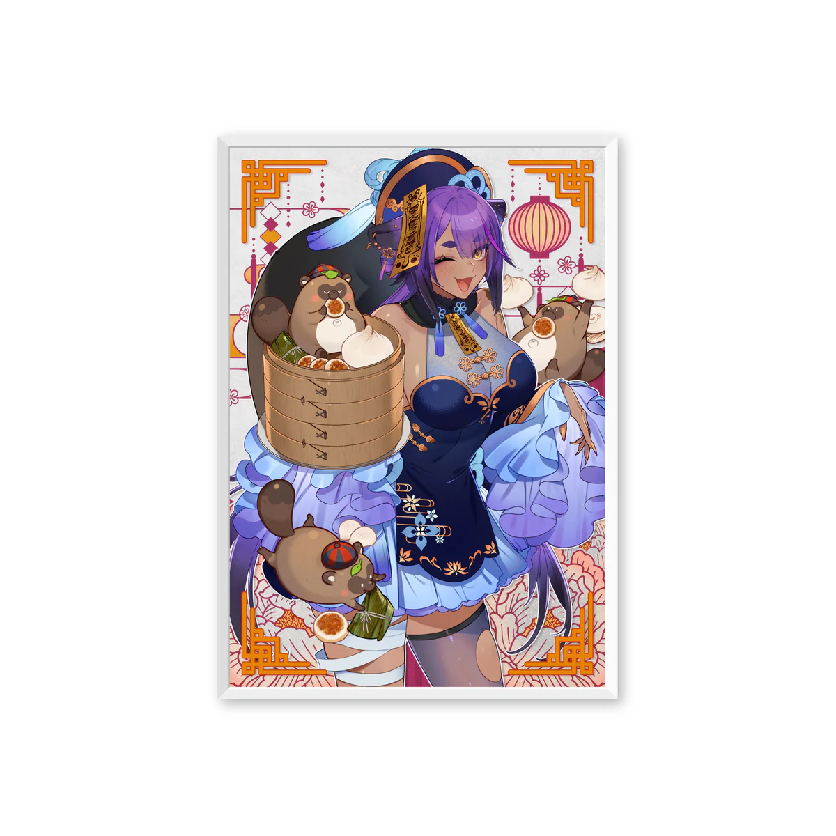あおぎり高校 公式美術部 アクリル複製原画 八十科むじな