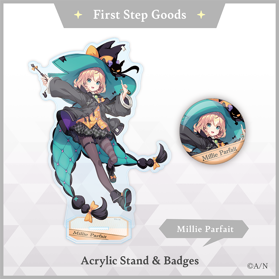 【First Step Goods】ミリー・パフェ 缶バッジ