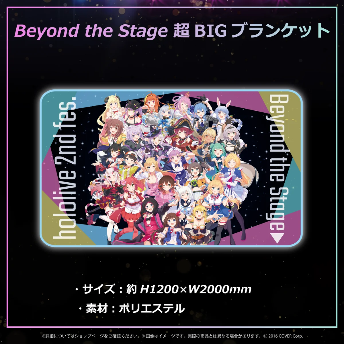 『Beyond the Stage』ライブグッズ再販売 その他 超BIGブランケットの公式画像