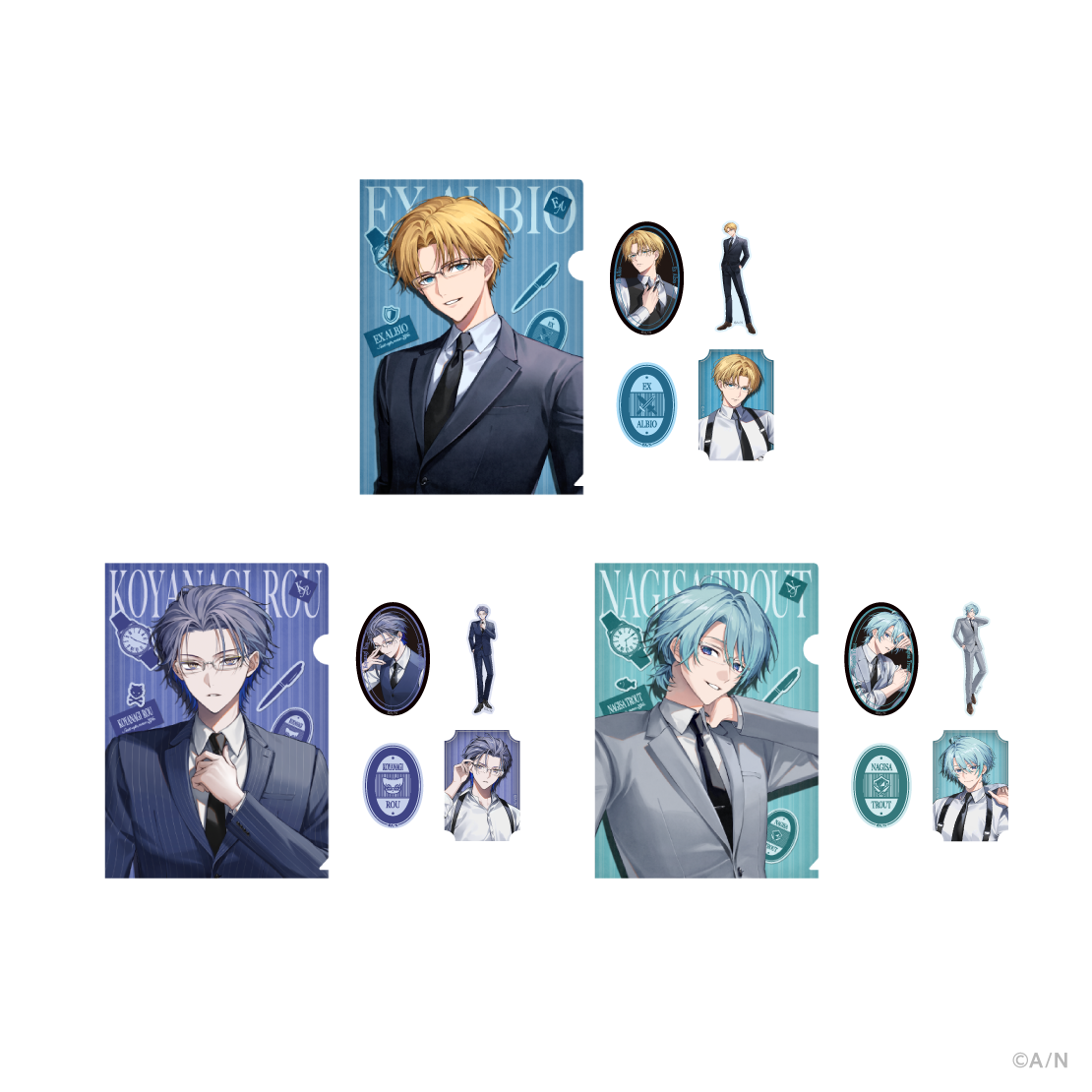 【Suit Up,New Life.】クリアファイル＆ステッカーセット エクス・アルビオの公式画像