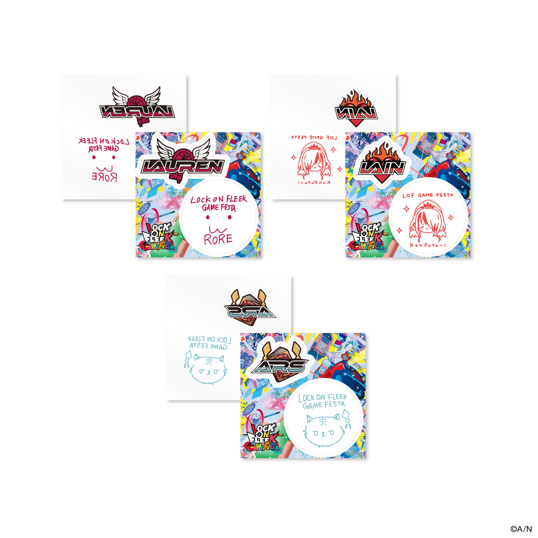 【LOCK ON FLEEK GAME FESTA】ボディシール&ステッカーセット アルス・アルマルの公式画像