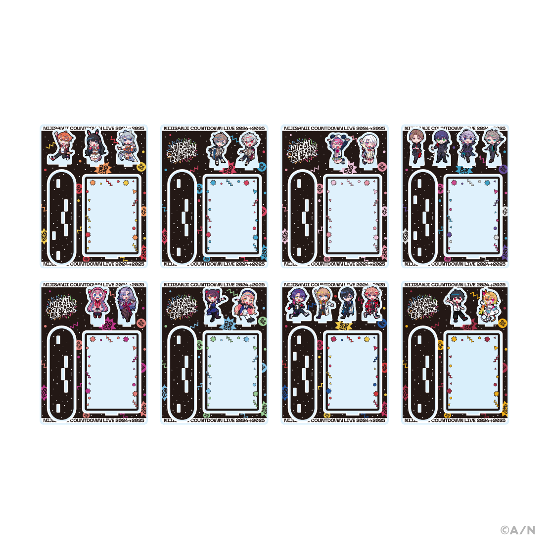 【NIJISANJI COUNTDOWN LIVE 2024→2025 】アクリルカードスタンド 周央サンゴ＆壱百満天原サロメの公式画像
