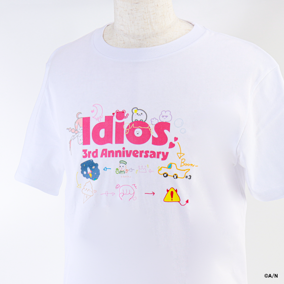 【Idios 3rd Anniversary】手描きTシャツの商品画像