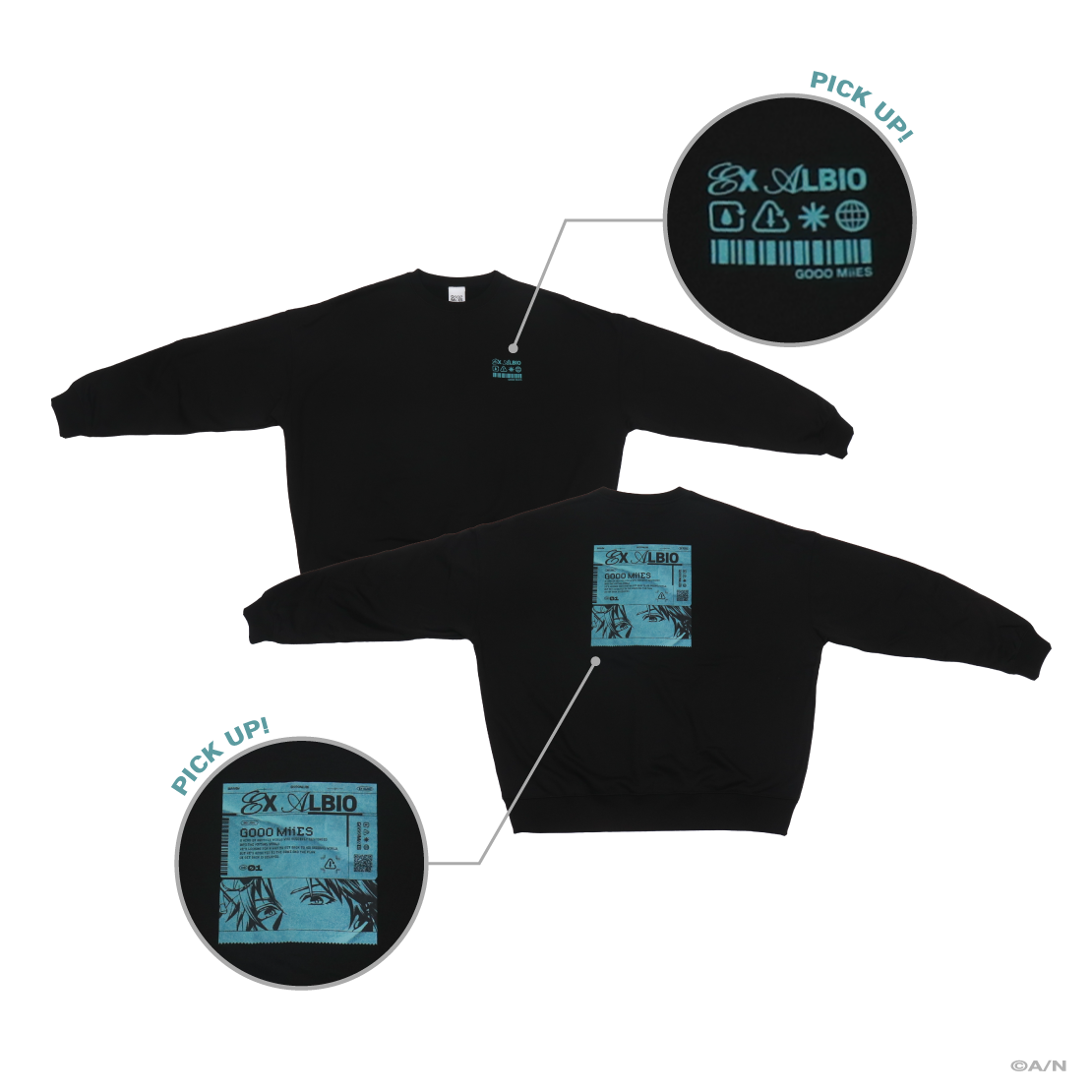 【GOOOMiiES】オーバーサイズスウェットの商品画像