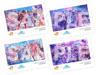JR東海✕hololive Dreams 東海道新幹線乗車ノベルティ第1弾「ホロドリコラボ記念カード」全4種の見本画像