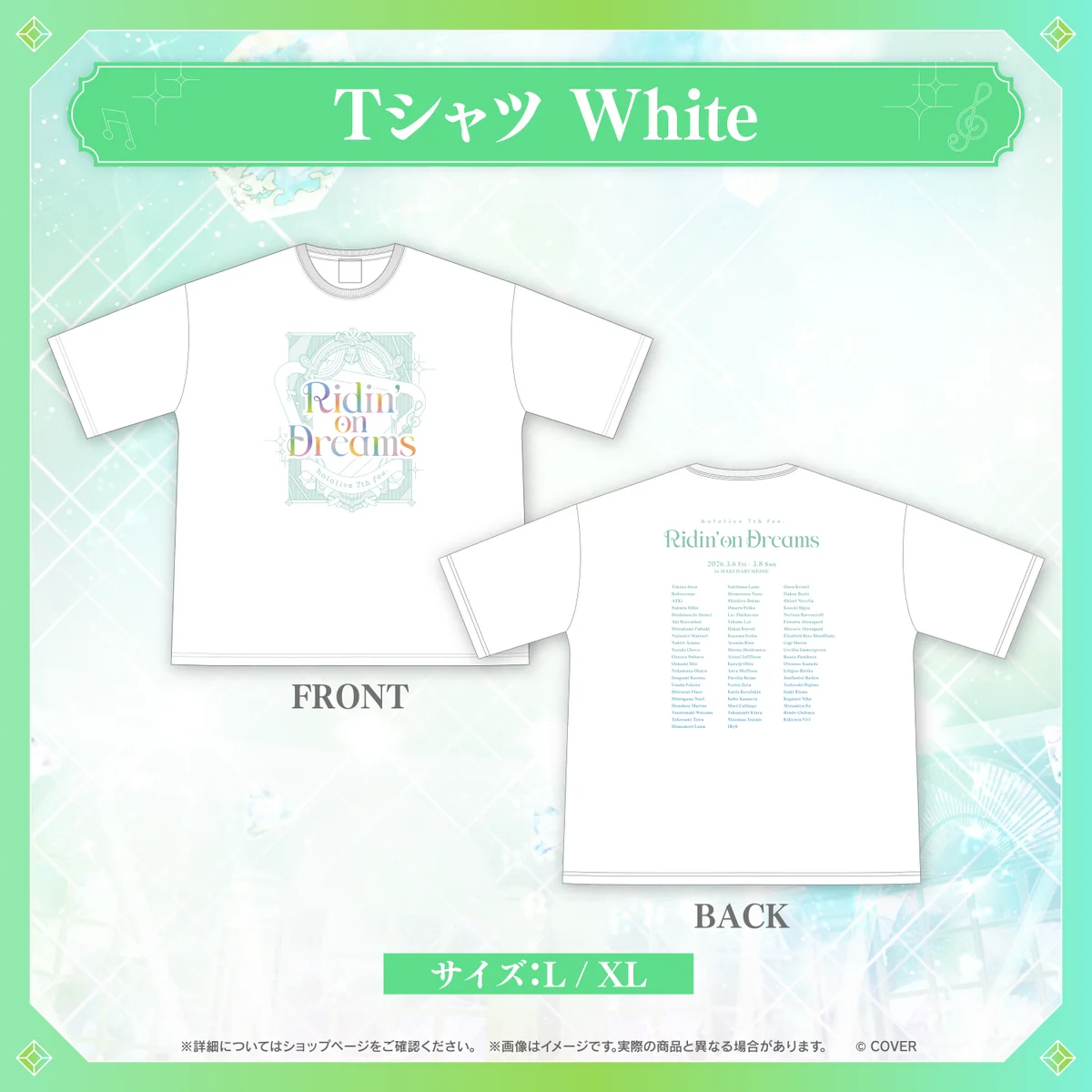 Tシャツ (White/L)
