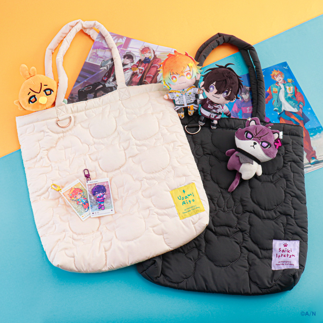 【RITOTETSU Seaside Holiday】キルティングトートバッグの商品画像
