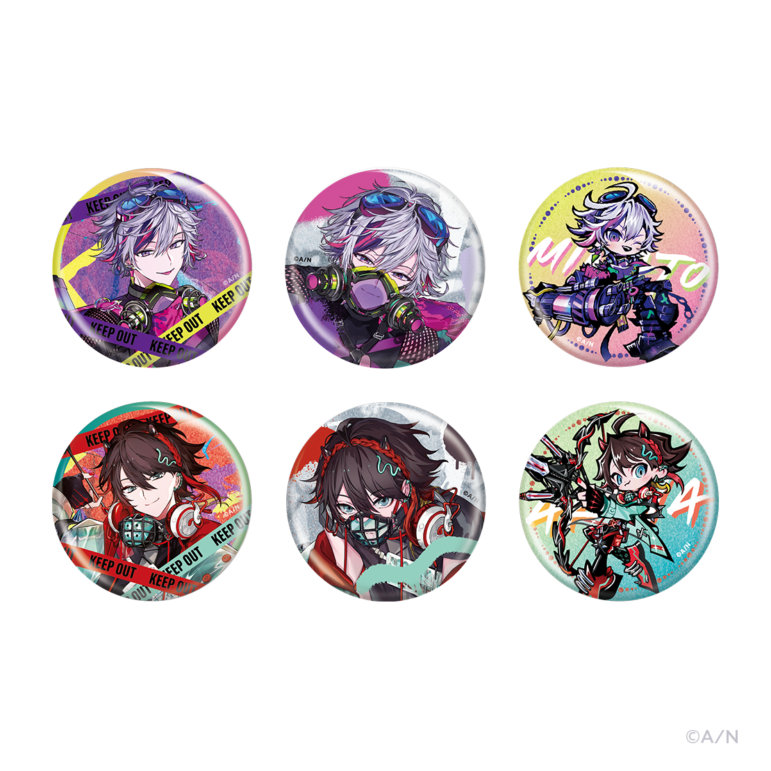 【Stun Mode】ランダムグリッター缶バッジ