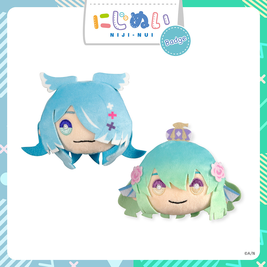 【NIJISANJI EN AR LIVE "COLORS"】にじぬいバッジ LazuLight エリーラ ペンドラの公式画像
