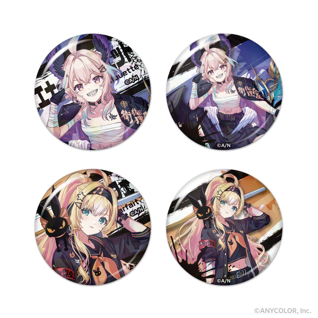 【Ethyria 4th Anniversary】ホログラム缶バッジ ミリー・パフェ①