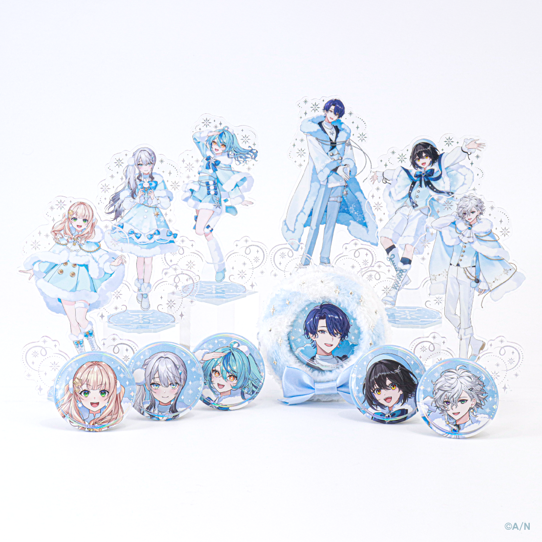 【White Snow Christmas】缶バッジケースの商品画像