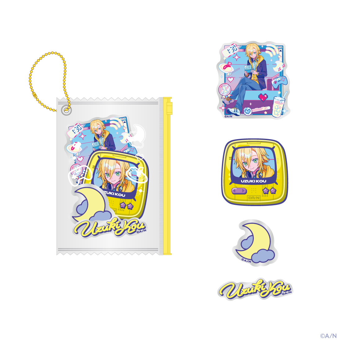 【ヨルガタニンゲン】マルチケース入りステッカーセットの商品画像