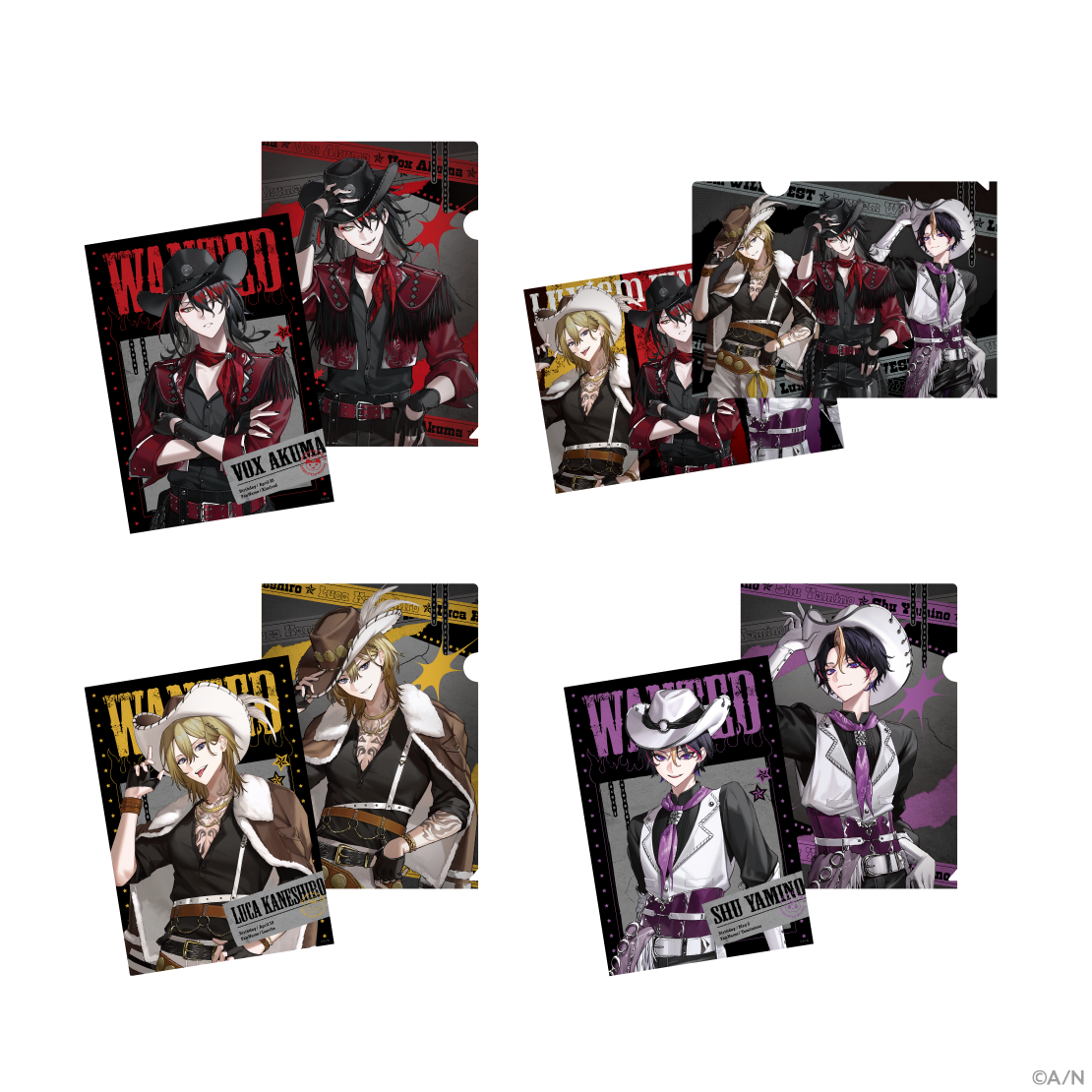 【Luxiem WILDWEST】クリアファイル&ミニポスター ヴォックス・アクマ