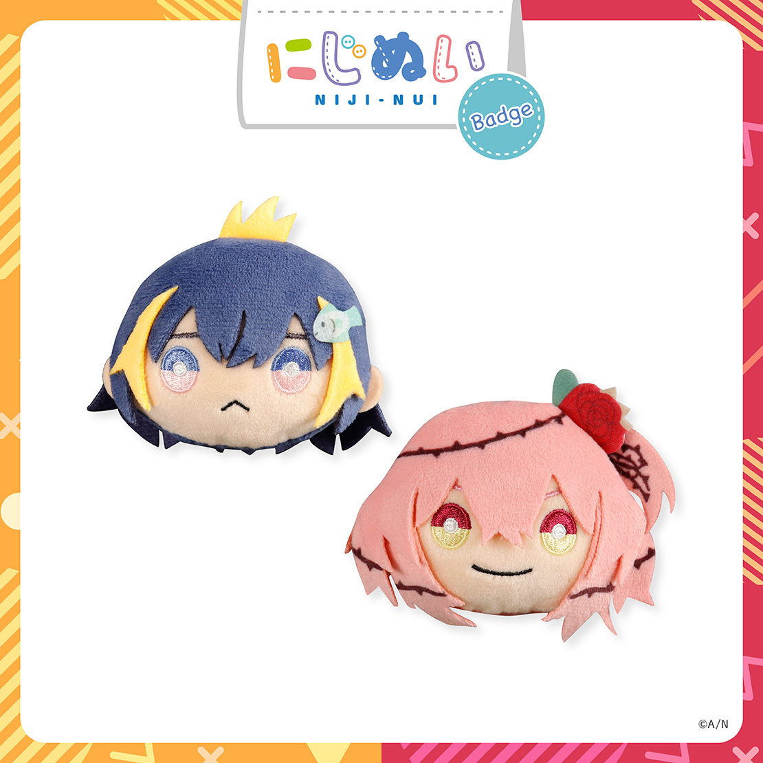 【NIJISANJI EN AR LIVE "COLORS"】にじぬいバッジ OBSYDIA ペトラ グリン