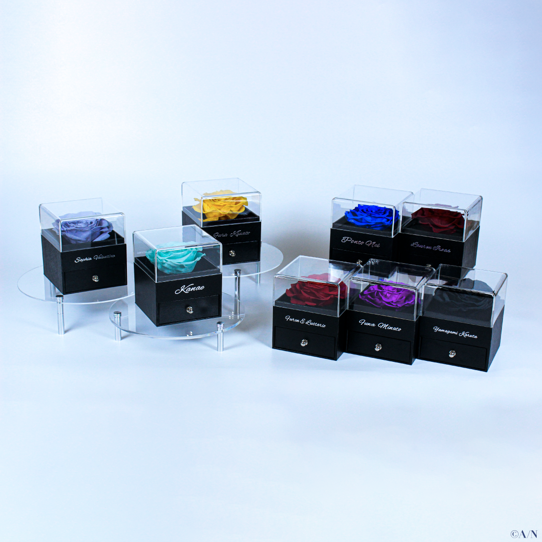 【2024年6月お届け分】【ジューンブライド2024 ~Rose Ribbon Knot ~】ローズボックス入りリング&ネックレスセット