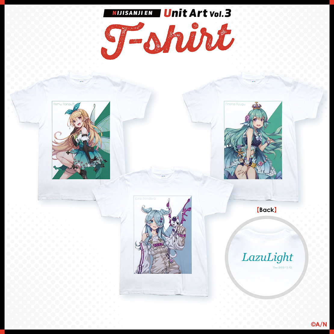 【NIJISANJI EN Unit Art Vol.3 Tｰshirt】LazuLight エリーラ ペンドラの公式画像