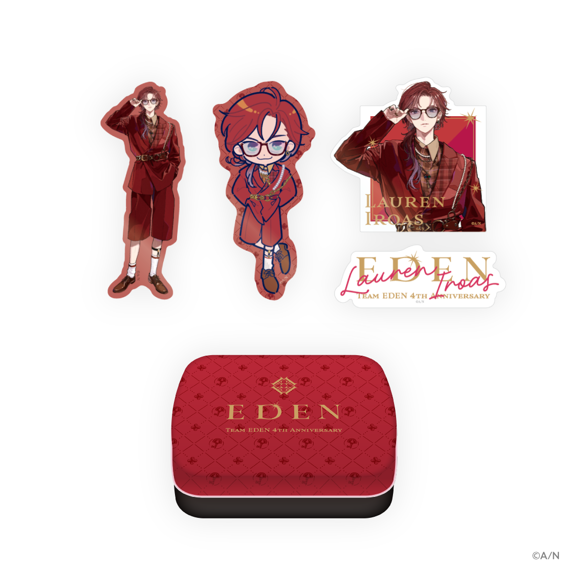 【エデン組 4th Anniversary】缶入りステッカーセットの商品画像