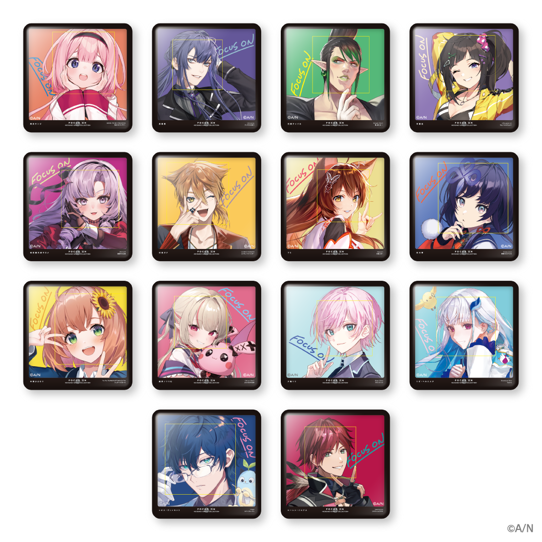 【FOCUS ON】ランダムスクエア缶バッジ vol.1の公式画像
