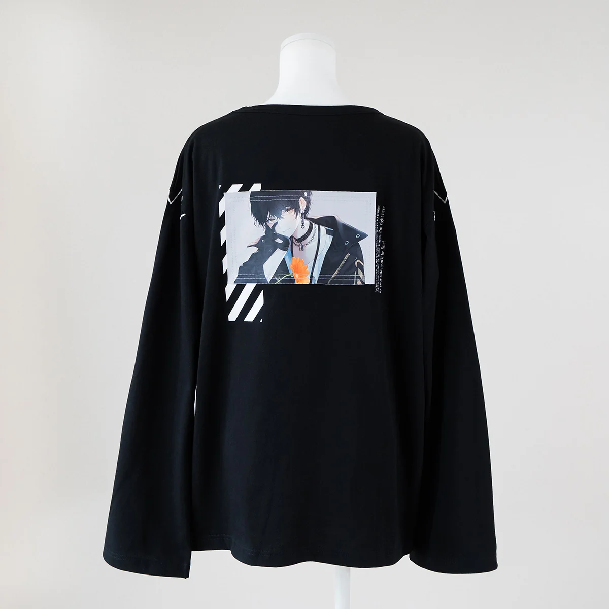 【或世イヌ】 2024誕生日 天竺アップリケ付きビッグシルエットロングTシャツ