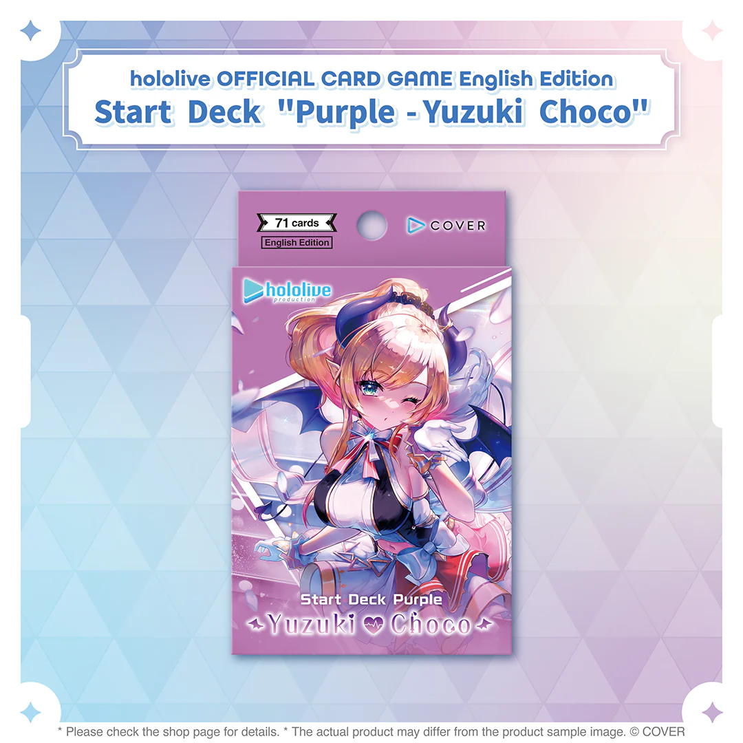 hololive OFFICIAL CARD GAME English Edition Start Deck "Purple - Yuzuki Choco"