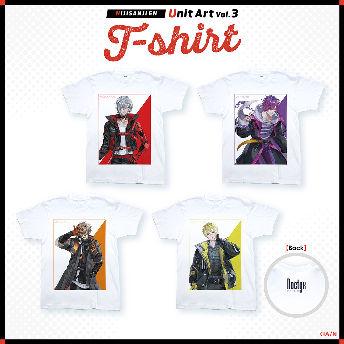 【NIJISANJI EN Unit Art Vol.3 Tｰshirt】Noctyx アルバーン・ノックスの公式画像