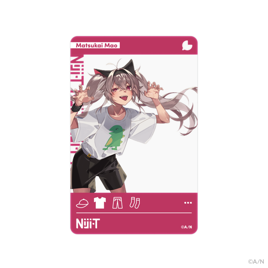 にじさんじライバーモデルTシャツ【第5弾】 魔使マオの商品画像