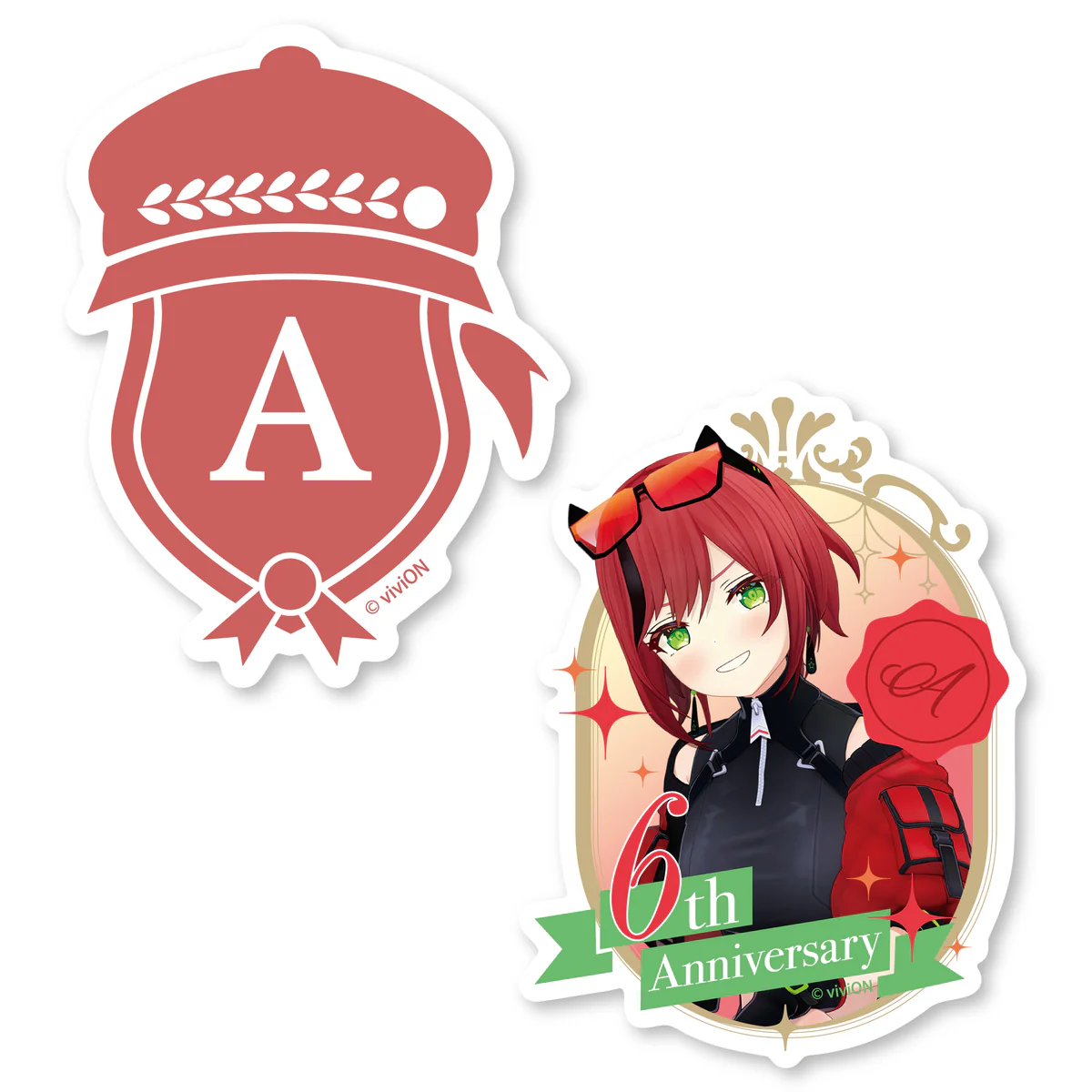 あおぎり高校 石狩あかり 6周年記念グッズ ステッカーセット
