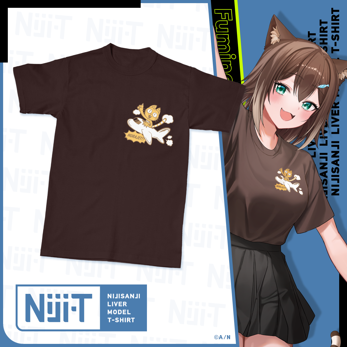 にじさんじライバーモデルTシャツ【第8弾】 文野環 モデル M