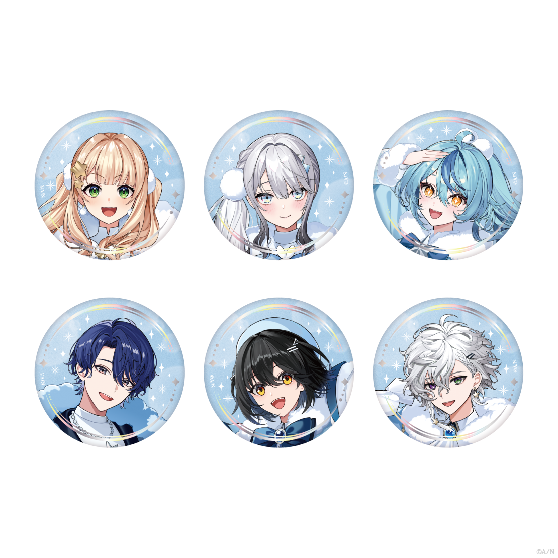 【White Snow Christmas】箔押し缶バッジ ソフィア・ヴァレンタインの公式画像