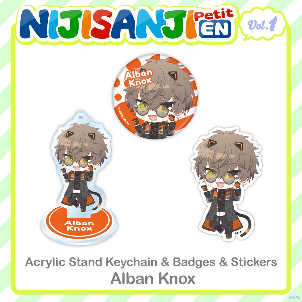 【NIJISANJI EN Petit vol.1】アルバーン・ノックス 【NIJISANJI EN Petit vol.1】缶バッジ アルバーン・ノックスの公式画像