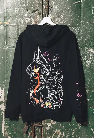 ホロライブゲーマーズ×OMOCATの商品画像(大神ミオのパーカーの背面)