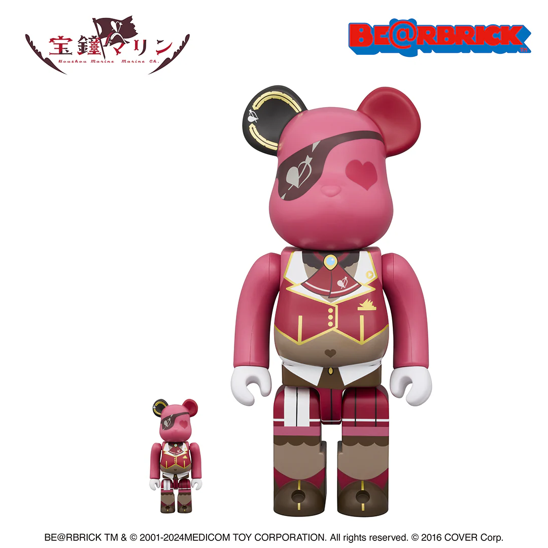 hololive × BE@RBRICK 宝鐘マリン 100%&400%の公式画像
