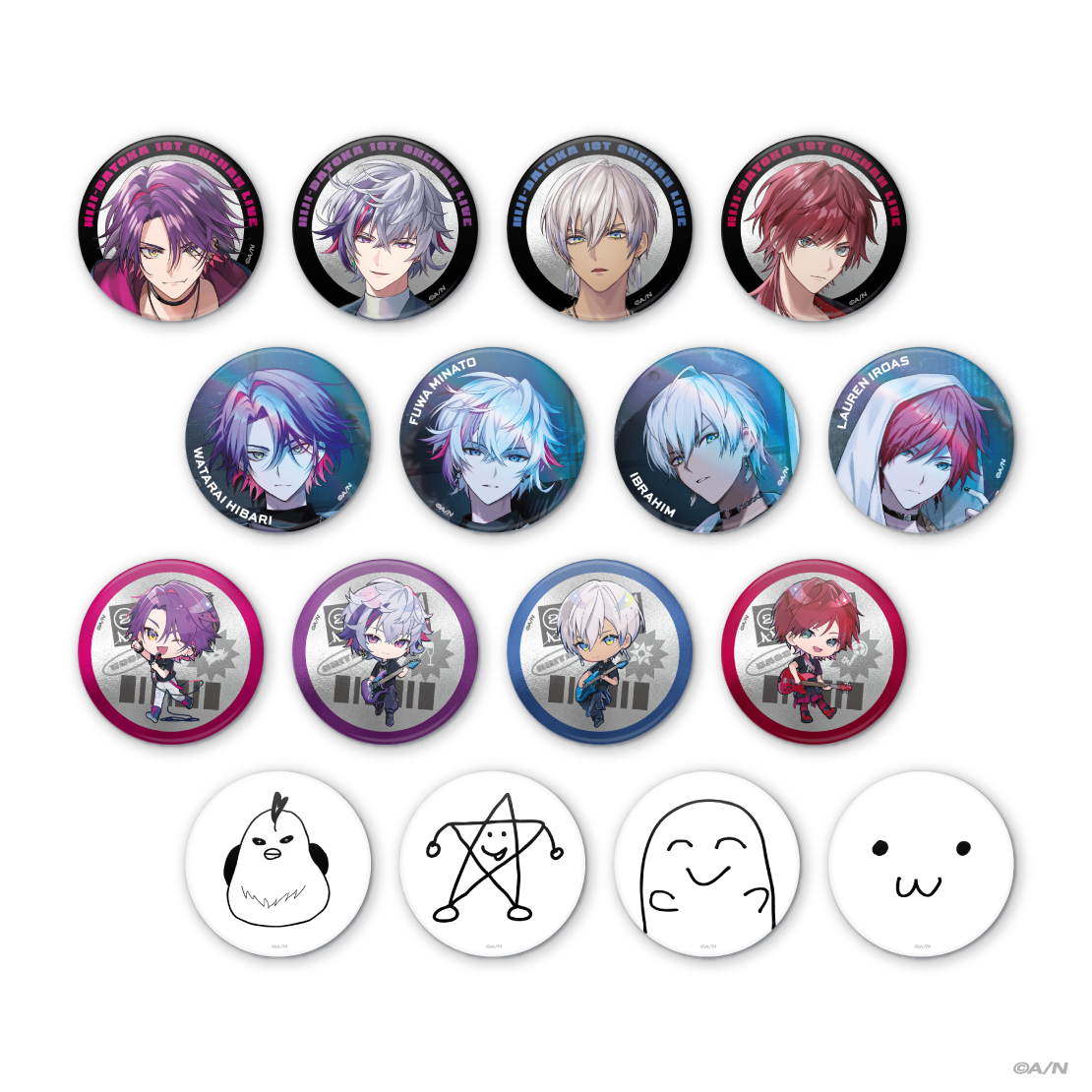 【2時だとか 1st LIVE】ランダム缶バッジの公式画像