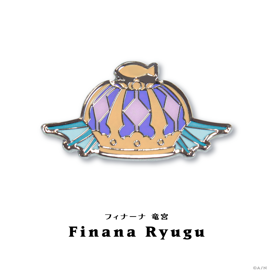 【NIJISANJI EN PIN BADGE COLLECTION Vol.1】モチーフピンバッジ フィナーナ 竜宮の公式画像