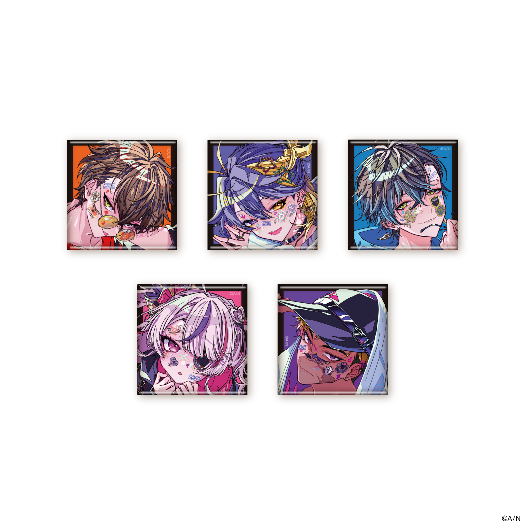 【FACE DECOR COLLECTION Vol. 1】スクエア缶バッジ アルバーン・ノックスの公式画像