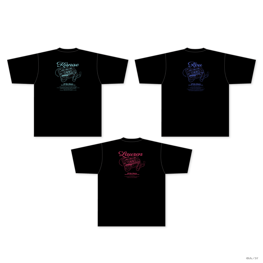 【If We Were ~Kanae, Lauren & Rou ver.~】Tシャツ 叶