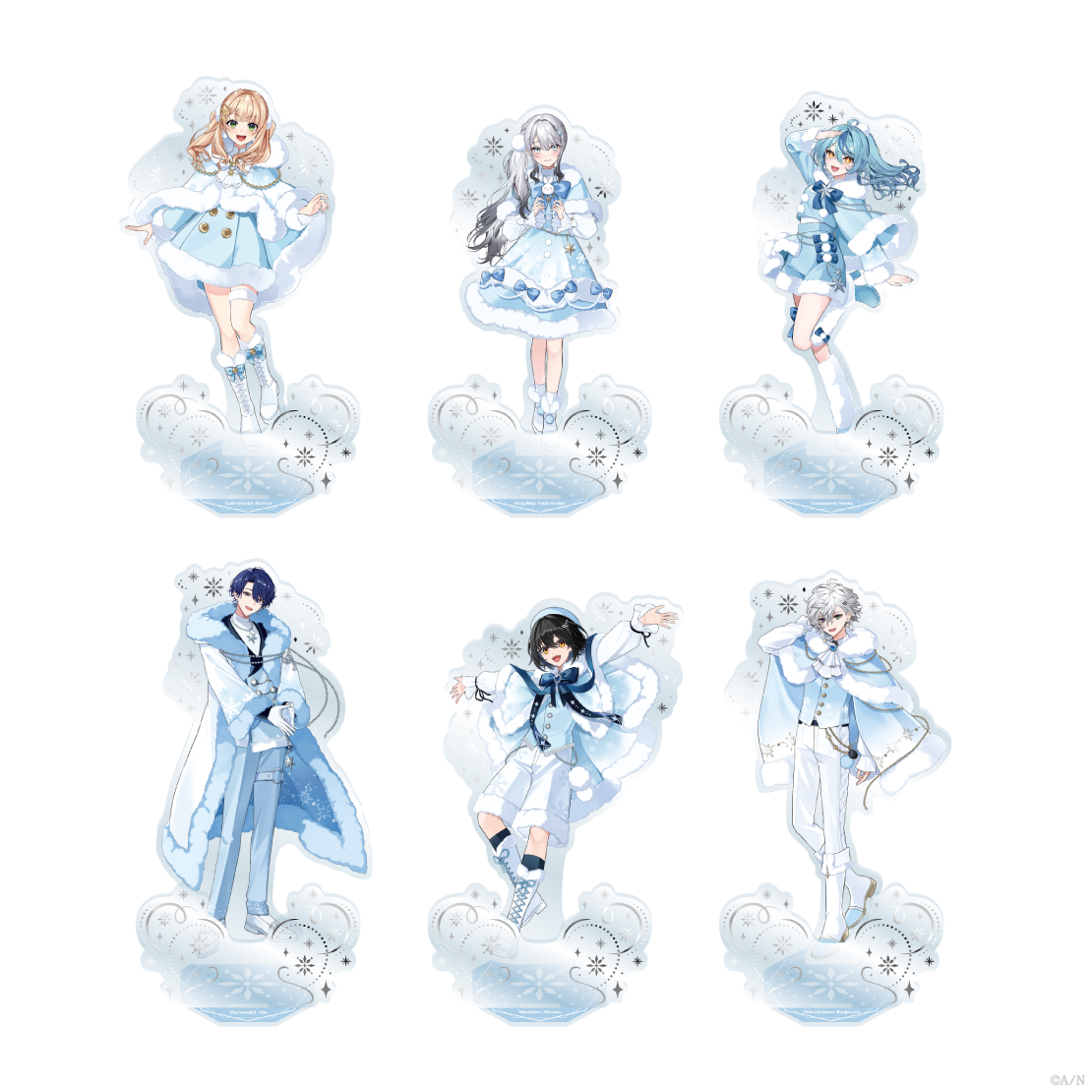 【White Snow Christmas】箔押しアクリルスタンド 鏑木ろこの公式画像