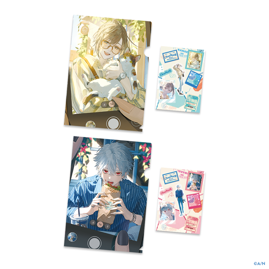 【ChroNoiR Blue Memories】クリアファイル&ステッカーシート 叶