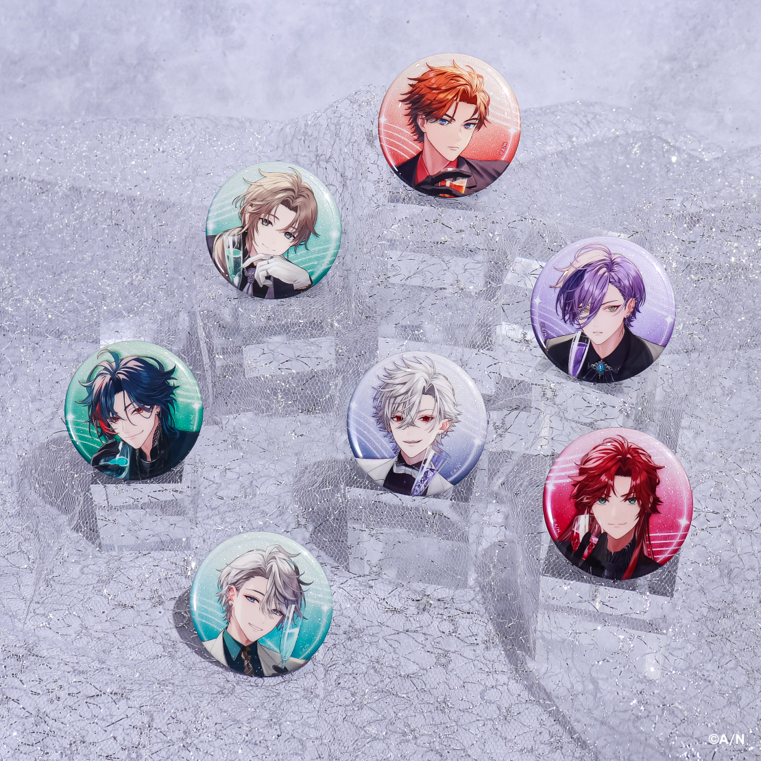 【にじネイル Shiny】ランダムグリッター缶バッジの商品画像