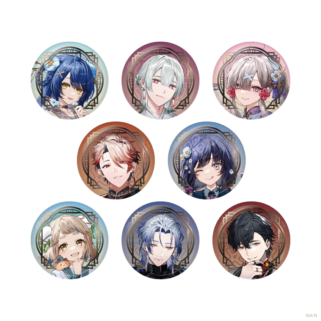 【にじさんじ 中華絵巻】箔押し缶バッジ セラフ・ダズルガーデンの公式画像