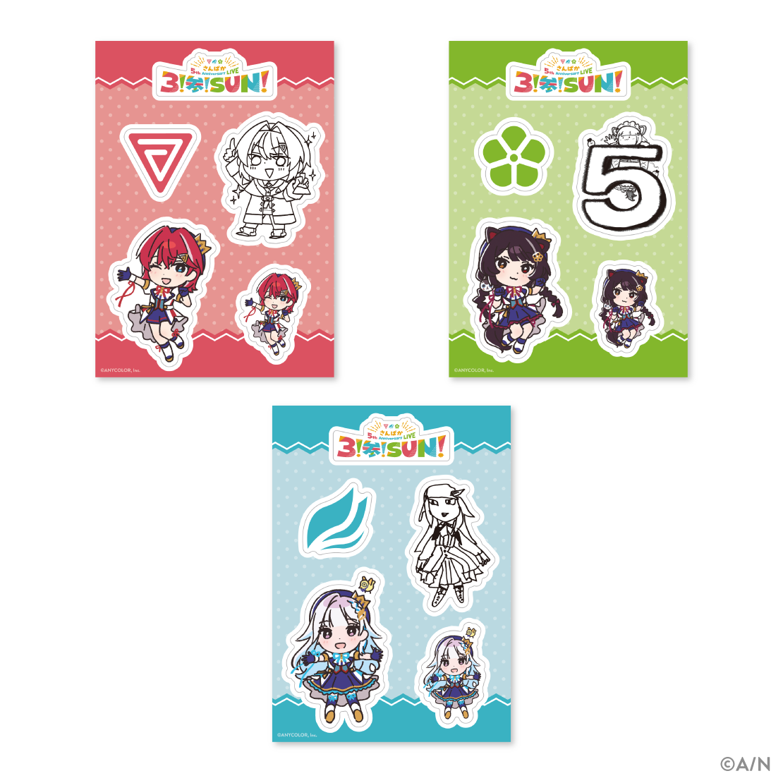 【さんばか 5th Anniversary Live ～3！参！SUN！～】ステッカーの公式画像