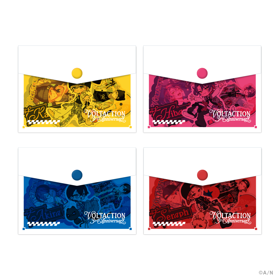 【VOLTACTION 3rd Anniversary】ステッカー＆ミニケースセット セラフ・ダズルガーデンの公式画像