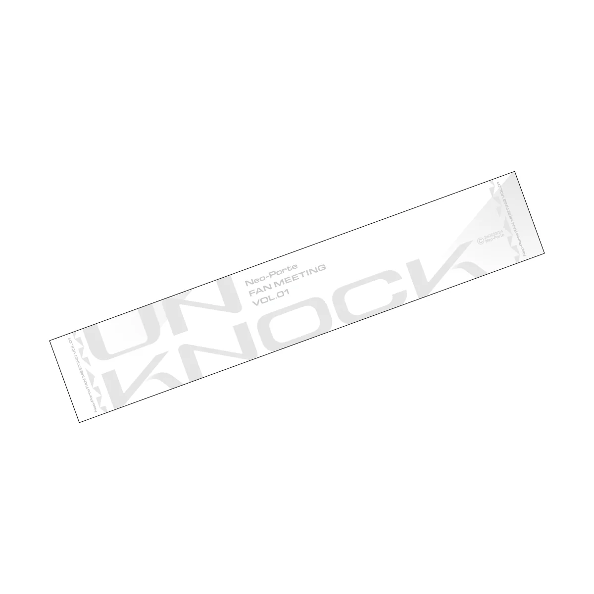 【UN KNOCK】マフラータオル 白