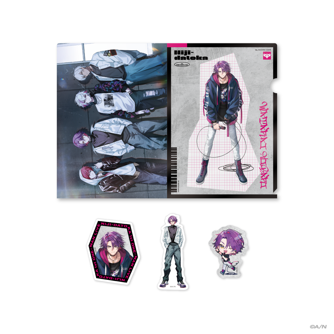 【2時だとか 1st LIVE】クリアファイル&ステッカーセットの商品画像