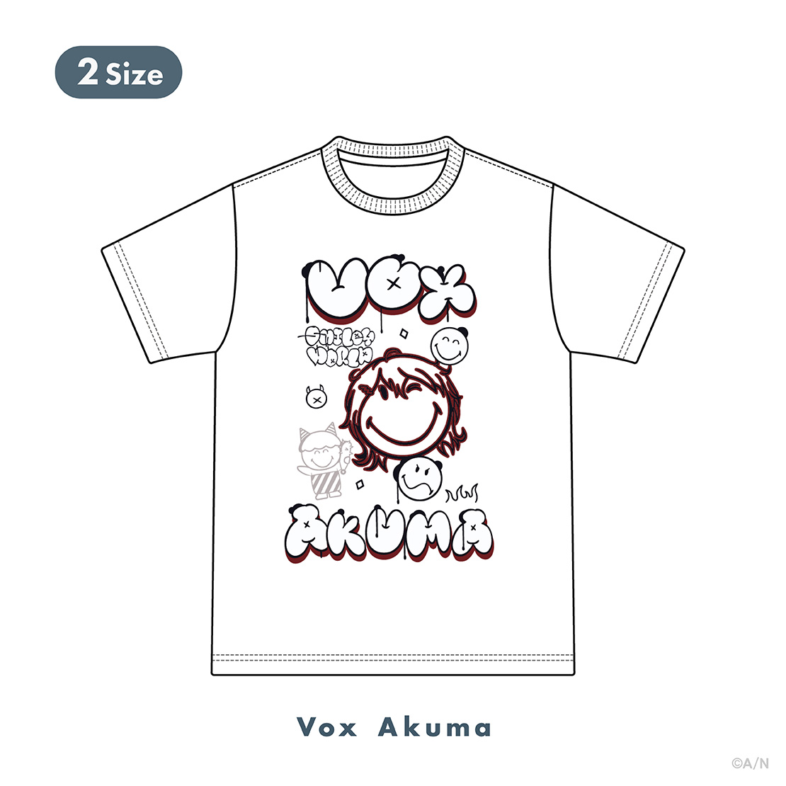 【NIJISANJI EN×SmileyWorld】Tシャツ ヴォックス・アクマの商品画像