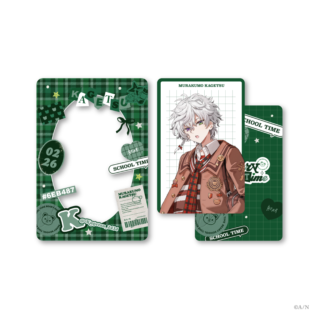 【Beary School Time】フォト風カード&硬質カードケース