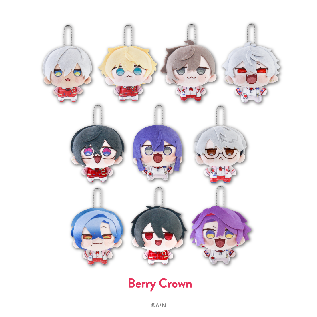 【にじさんじ 8th with cake！】にじまるっと ぬいぐるみマスコット Berry Crown 【にじさんじ 8th with cake！】にじまるっと ぬいぐるみマスコット エクス・アルビオの公式画像