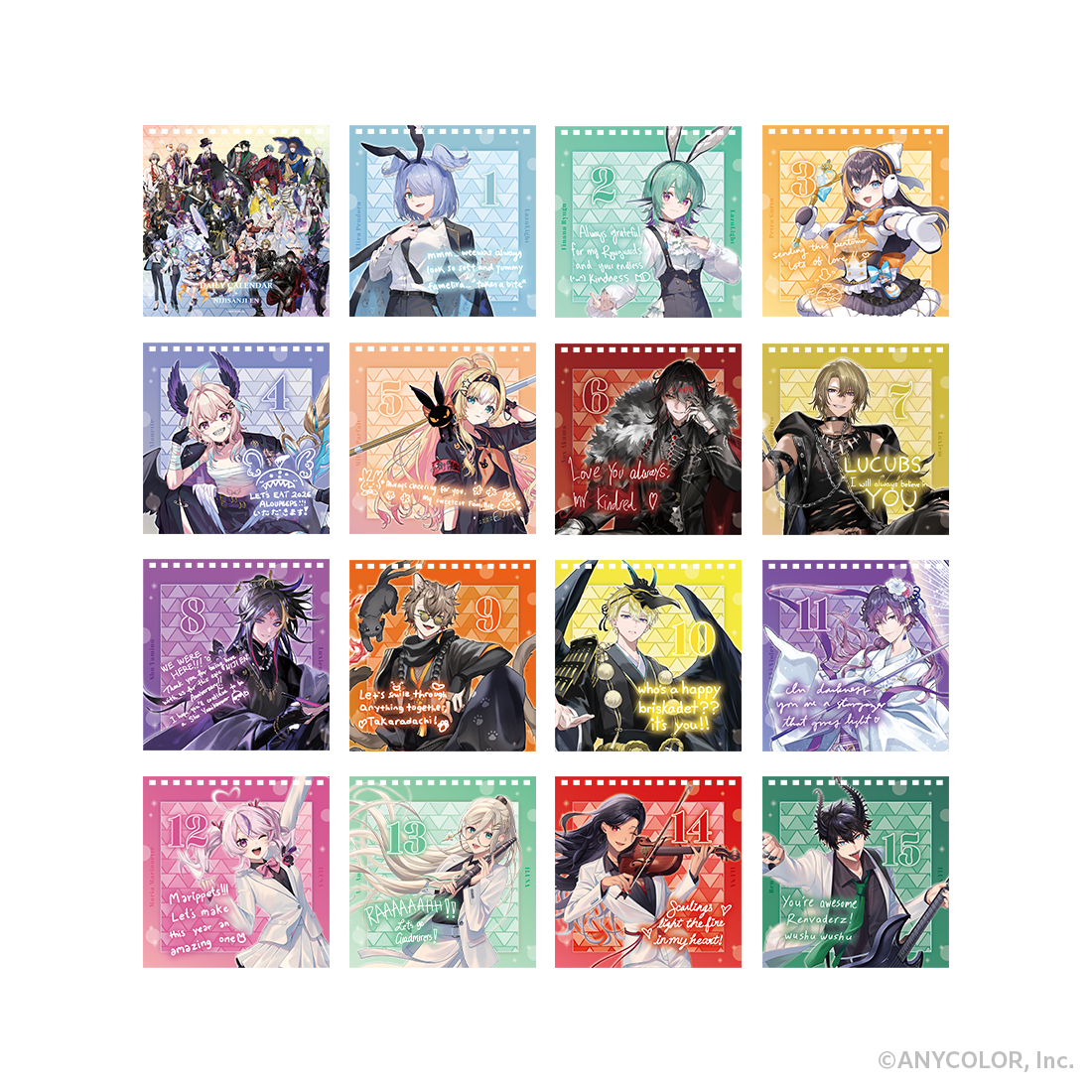 【NIJISANJI EN周年記念アイテム】日めくりカレンダーの商品画像